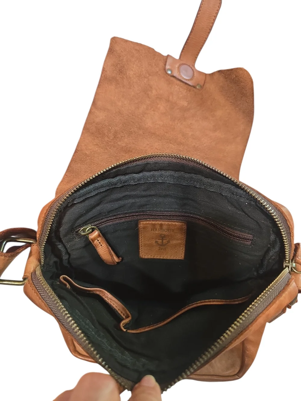 #303. Harbour 2nd Leather Luna Messenger (Crossbody Bag).